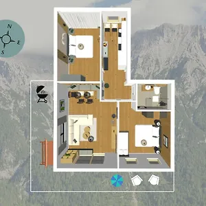 Karwendelsuite - 5 Sterne Mit Bestem Bergblick, Zentrumsnah & Ruhig Gelegen, Familienfreundlich Mittenwald